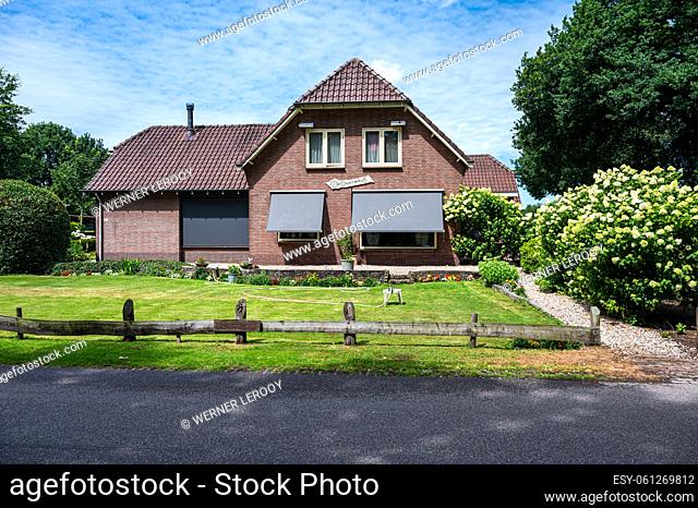 Kootwijk, Gelderland, The Netherlands, 07 12 2022 - Country house with traditional front garden