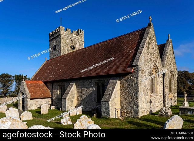 england, isle of wight, chale, st.andrew's church