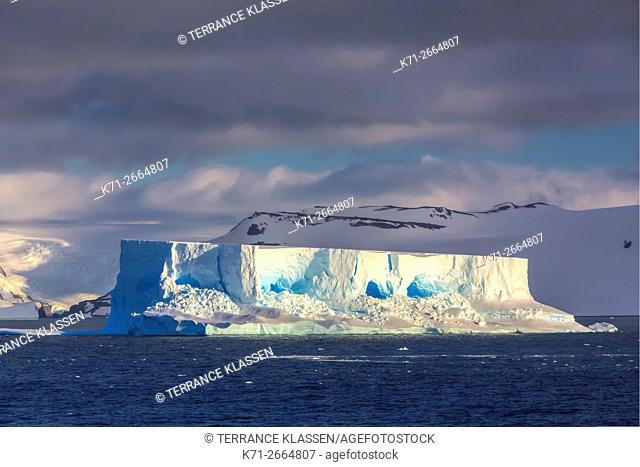 The Icebergs and mountains of Admiralty Bay, King George Island, Antarctica