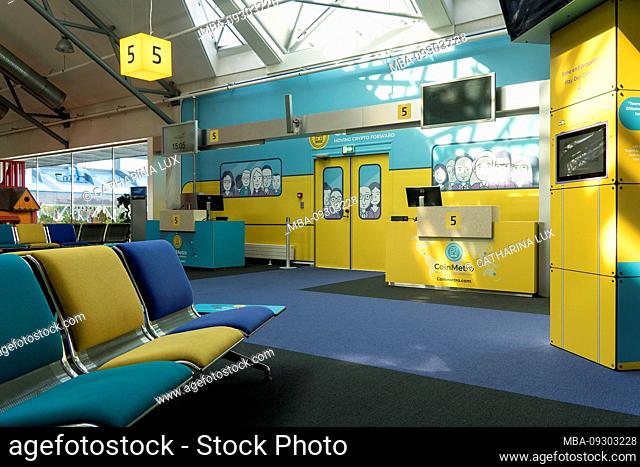 Estonia, Tallinn, Airport, Airport Lennart Meri, modern passenger terminal, Gate 5, subway