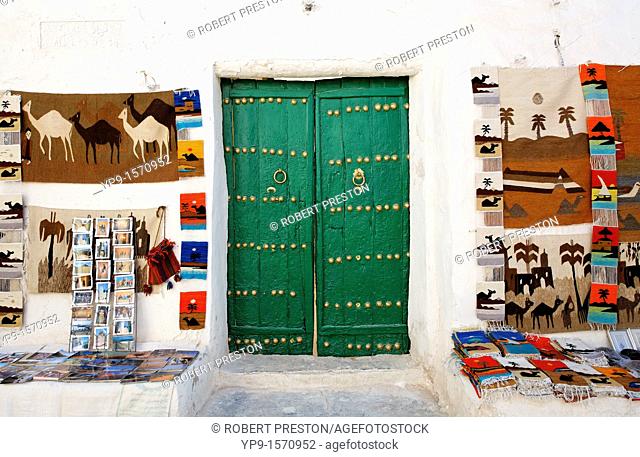 Tourist souvenirs for sale in Ghadames Old Town, Libya
