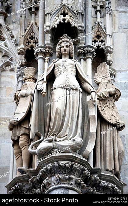 Statue of Saint, St. Stephen’s Cathedral in Vienna