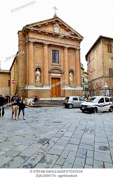 The Church San Cristoforo in Siena, Italy
