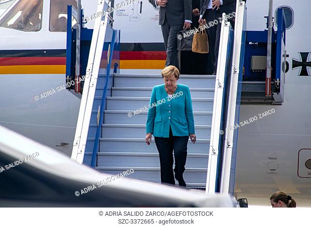 August 24, 2019 - The leaders of the G7 arrived to Biarritz airport during the day with a strong security control around them