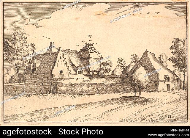 Walled Farm from Regiunculae et Villae Aliquot Ducatus Brabantiae. Artist: Claes Jansz. Visscher (Dutch, Amsterdam 1586-1652 Amsterdam); Artist: After The...