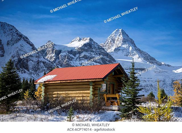 Cabin of Mount Assiniboine Lodge, Mount Assiniboine Provincial Park, British Columbia, Canada