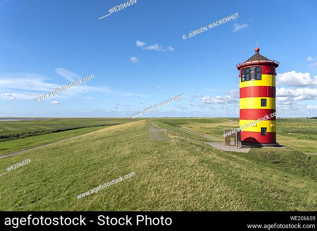 Pilsum Lighthouse, Pilsum, Lower Saxony, Germany, Europe