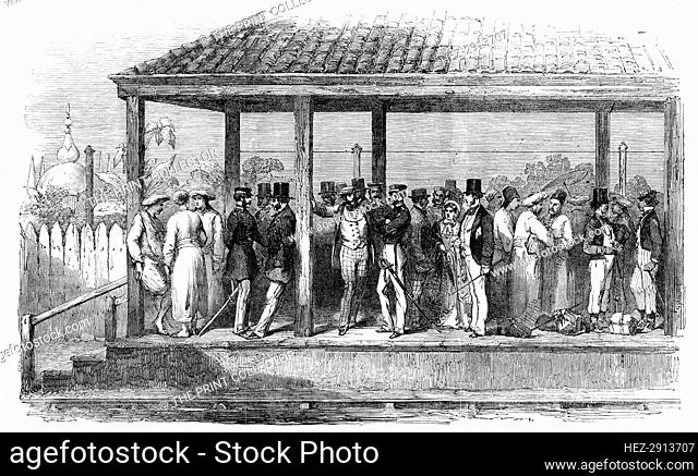 An Indian Railway Station, 1854. Creator: Unknown