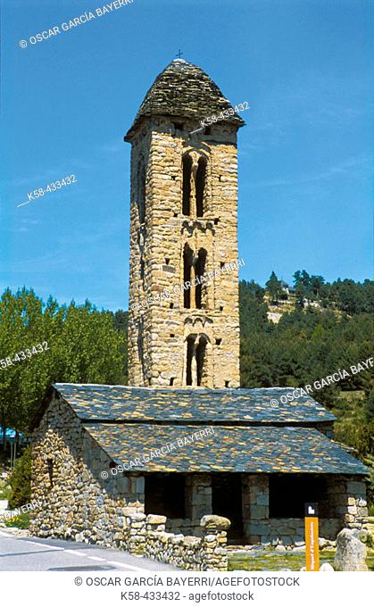 Sant Miquel d'Engolasters church. Les Escaldes-Engordany. Andorra