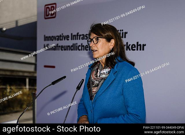 01 November 2022, Schleswig-Holstein, Kiel: Manuela Herbort, Deutsche Bahn's Group Representative for the states of Hamburg and Schleswig-Holstein