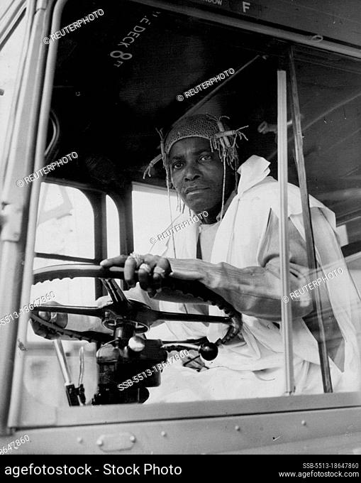 OBA Takes the Wheel.Distinguished, though unorthodox, London bus driver is the quaintly garbed Akenzua II, Oba of Beninone of the most important chieftains of...