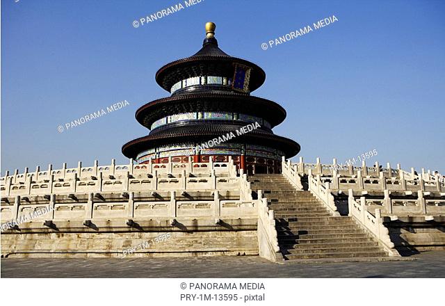View of the hall of prayer for good harvest in Temple of Heaven, Beijing