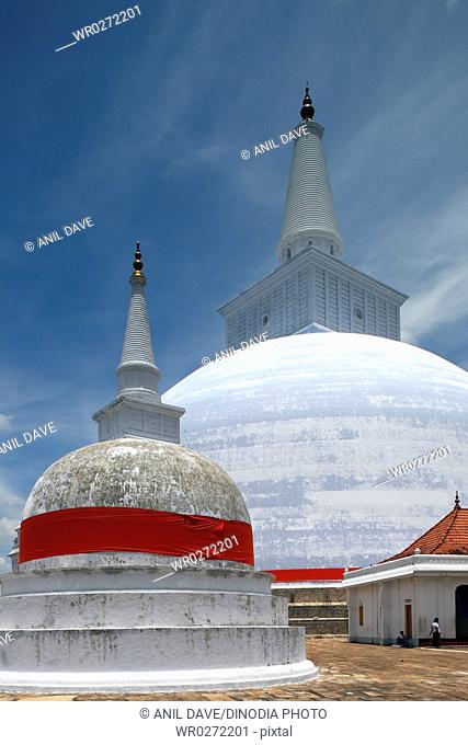 Buddhist stupa , heritage site , sacred city of Anuradhapura , Sri Lanka