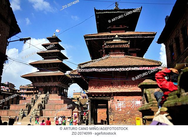 Nyatapola and Bhairabnath Hindu Temples, Bhaktapur, Nepal