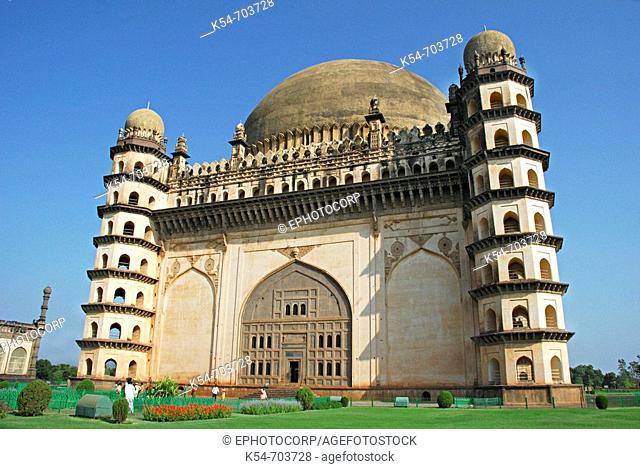 Gol Gumbaz is the mausoleum of Muhammad Adil Shah II (1627-57), one of the major Islamic monuments of India, Bijapur, Karnataka