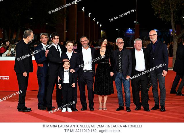 The director Guido Lombardi and cast : Riccardo Scamarcio, Massimo Popolizio, Augusto Zazzaro, Giorgio Careccia, Carlo Cerciello, Rosa Diletta Rossi
