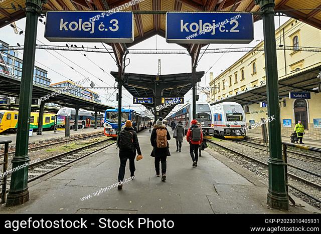 Prague Masaryk railway station, pictured on January 4, 2023, in Prague, Czech Republic. (CTK Photo/Vit Simanek)