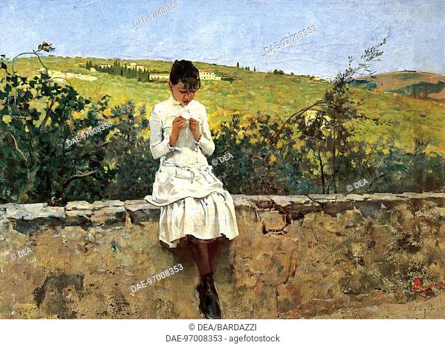 In the Settignano hills, by Telemaco Signorini (1835-1901), oil on canvas.  Private Collection