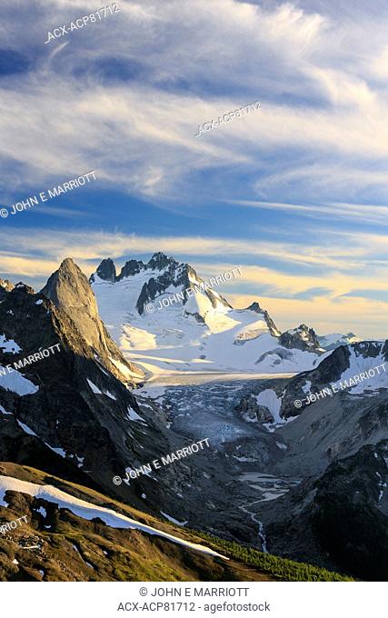 Howser Spire and Vowell Glacier in the Bugaboos, British Columbia, Canada