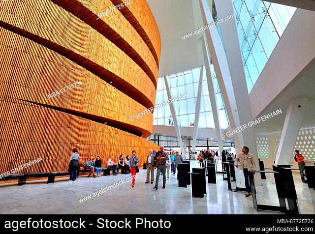 Entrance hall of the opera-house, Oslo, Norway