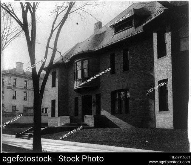 Whittemore House, Washington, D.C.- exterior showing main entrance, c1900. Creator: Frances Benjamin Johnston