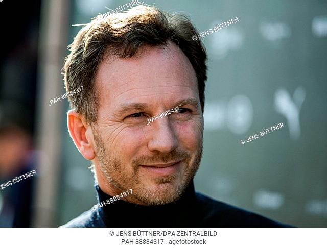 Red Bull team leader Christian Horner from Great Britain, photographed during the testing before the new season of the Formula One at the Circuit de Catalunya...