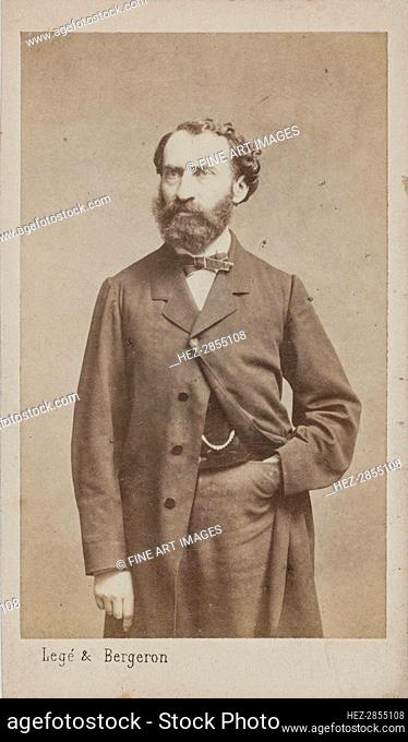 Portrait of the Composer Prosper Pascal (1825-1880), c. 1875. Creator: Photo studio Legé & Bergeron