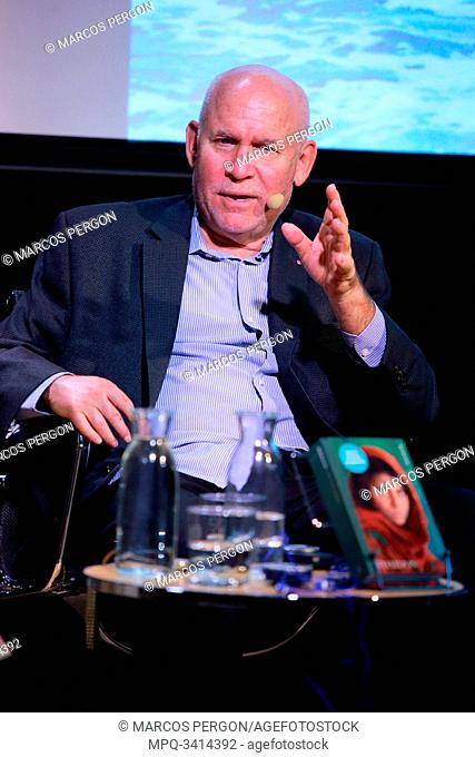 The photographer Steve McCurry in Madrid.Leica event at Fundación Telefónica, Madrid. Spain.November 7, 2019