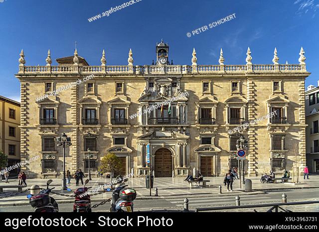 Palacio de la Real Chancillería, Supreme Court of Andalusia’s Justice on Plaza Nueva in Granada, Andalusia, Spain