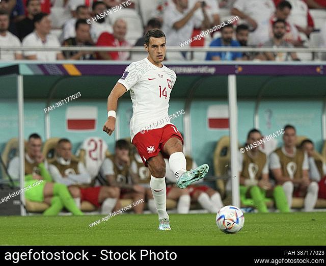 12/04/2022, Al Thumama Stadium, Doha, QAT, World Cup FIFA 2022, Round of 16, France vs Poland, in the picture Poland's defender Jakub Piotr Kiwior