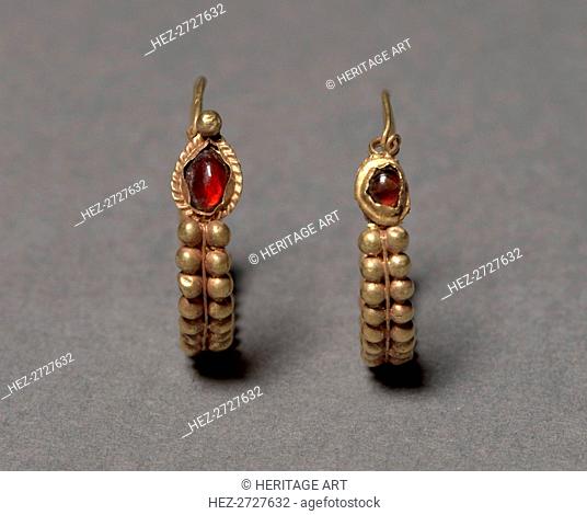 Earrings, 100 BC-100. Creator: Unknown