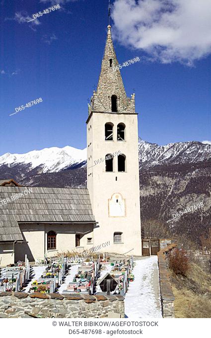 Town Church. Puy St. Pierre. Haut-Alpes. French Alps. France