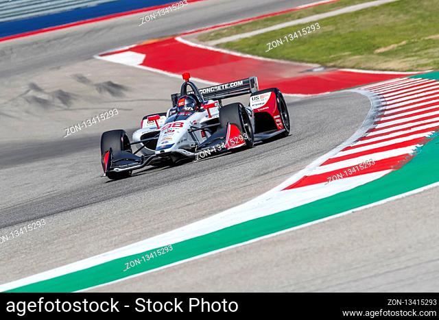The NTT IndyCar Series teams take to the track for a practice session for the IndyCar Spring Training at Circuit Of The Americas in Austin Texas