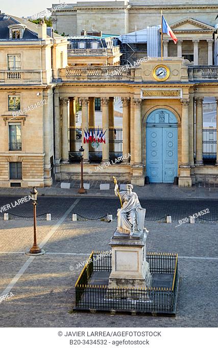 Assemblée Nationale, Place du Palais-Bourbon square, Paris, France