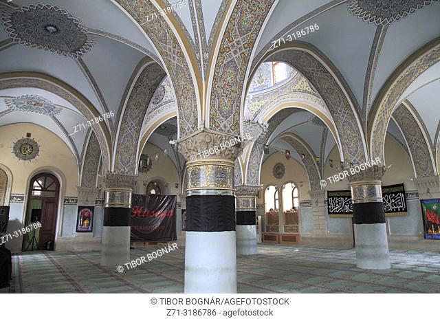 Azerbaijan; Baku, Old City, Cuma Mosque, Friday Mosque, interior,