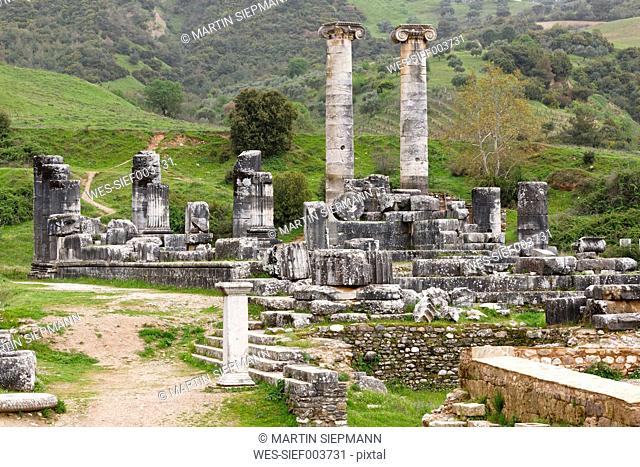 Turkey, Sardis, View of Artemis temple