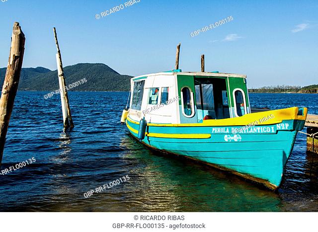 Boat at Costa da Lagoa. Florianopolis, Santa Catarina, Brazil
