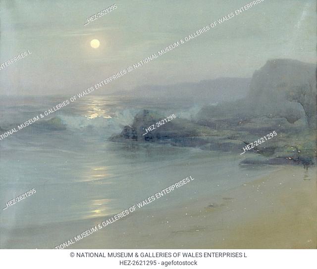 'Moonlight on the sea', 1899. Artist: Lionel Walden