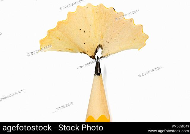 Concept of idea pencil isolated on white background
