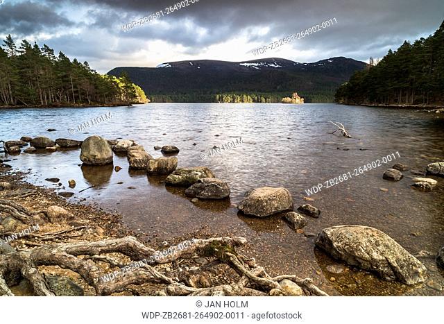 Loch an Eilein at Aviemore in the Highlands of Scotland