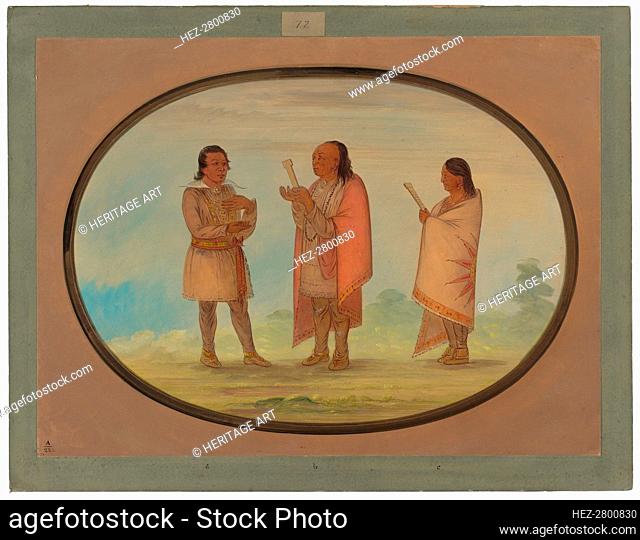 Kickapoo Indians Preaching and Praying, 1861/1869. Creator: George Catlin