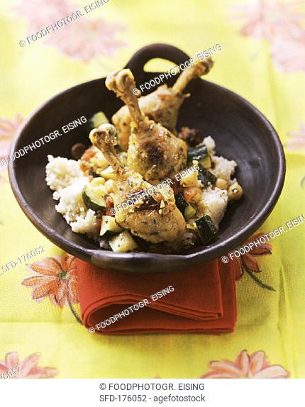 Chicken and courgette tajine with couscous (1)