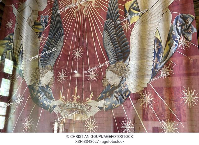 copy of the tapestry '' Canopy of Charles VII, King of France (attributed to Jacob de Littemont, Court painter, 15th century)