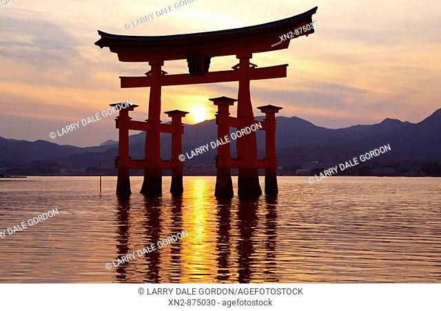 Japan. Itsukushima Shrine. On the Seto Inland Sea