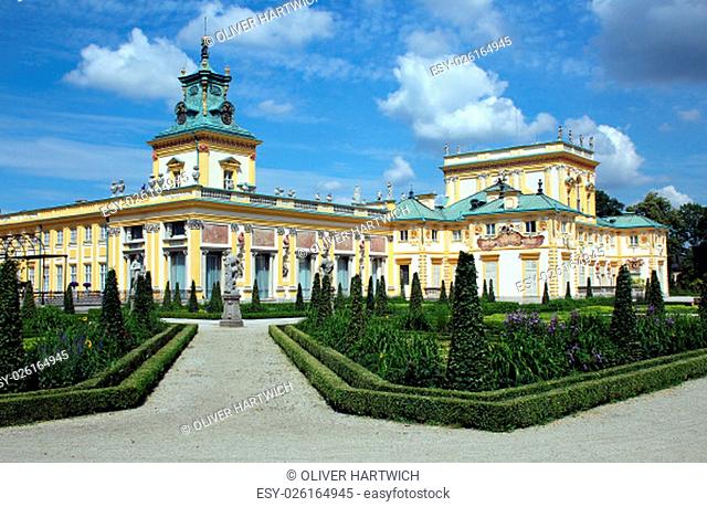 wilanow palace in warsaw, poland