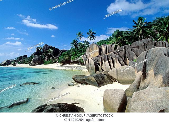 Anse Source d'Argent, La Digue island, Republic of Seychelles, Indian Ocean