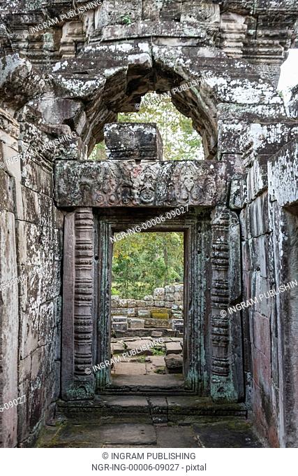 Ruins of Banteay Kdei temple, Angkor, Siem Reap, Cambodia
