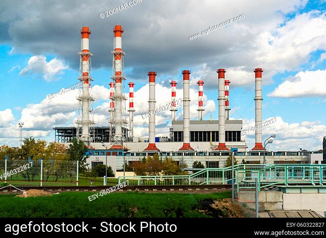 Moscow, Russia-October 01.2016. Thermal Power International and the district heating station Krasnaya Presnya