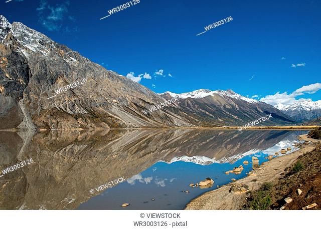 Laigu glacier scenery in Tibet