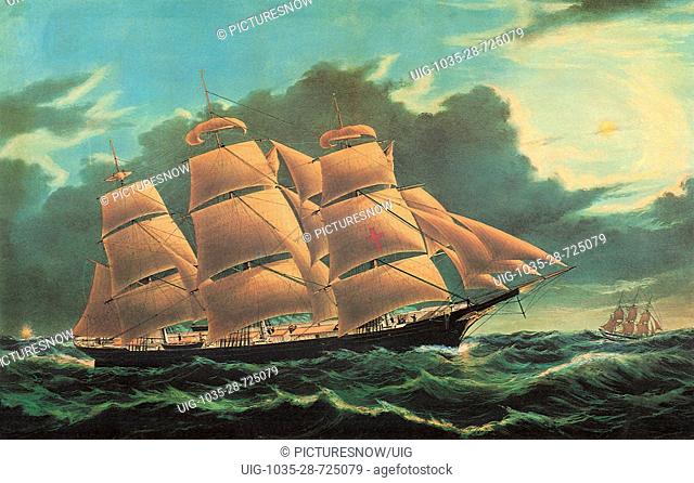 Clipper Ship 'Dreadnought' off Tuskar Light